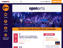 Tablet Screenshot of openartsphilly.com